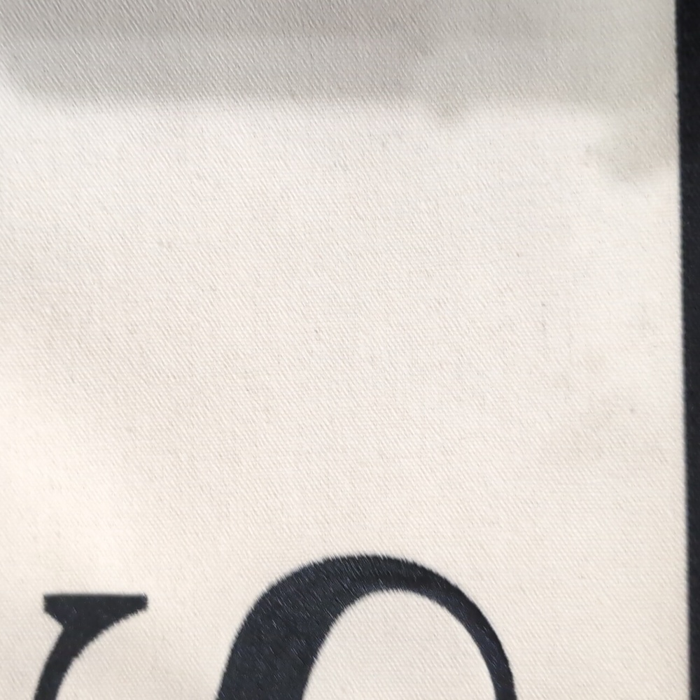 Canvas Monogram Tote Bag with Black Trim - S Initial - Picture 7 of 8